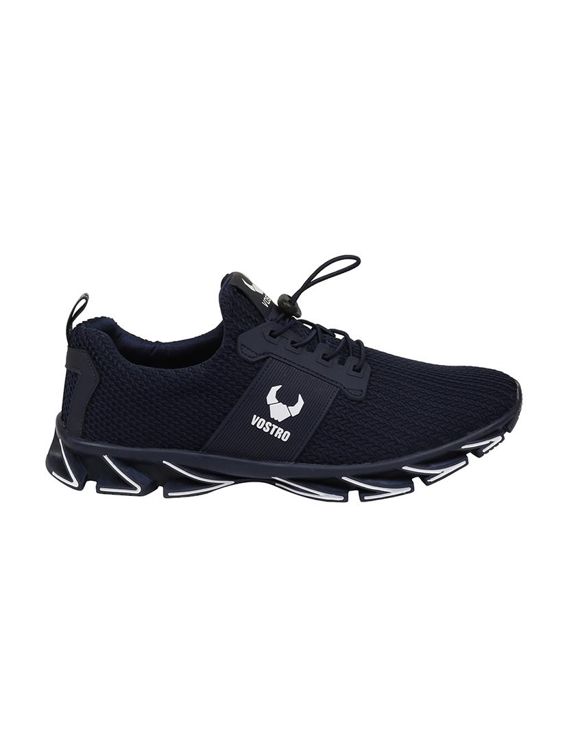 navy Fabric lace up sport shoe - 14413025 - Zoom Image - 3