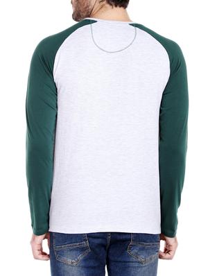 white cotton raglan t-shirt - 14413897 - Standard Image - 3