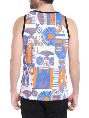 blue cotton all over print t-shirt - 14413904 - Standard Image - 3