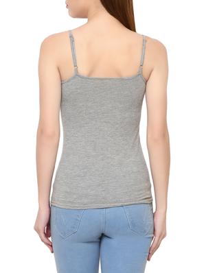 Grey cotton camisole - 14413970 - Standard Image - 3