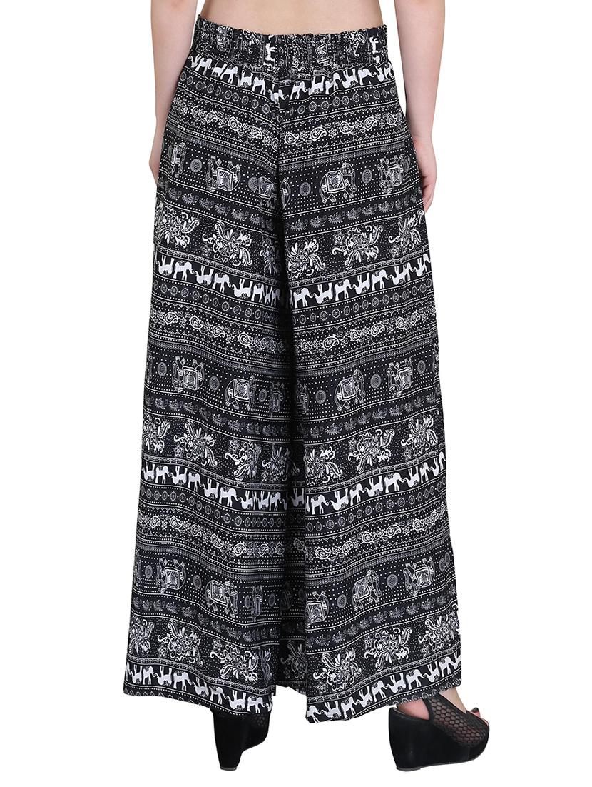 Set of 2 multi colored crepe palazzo - 14417545 - Zoom Image - 3