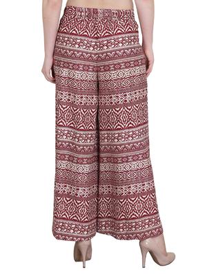 Set of 2 multi colored crepe palazzo - 14417554 - Standard Image - 3