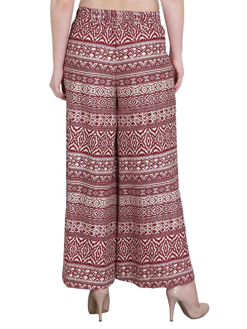 Set of 2 multi colored crepe palazzo - 14417554 - Zoom Image - 3