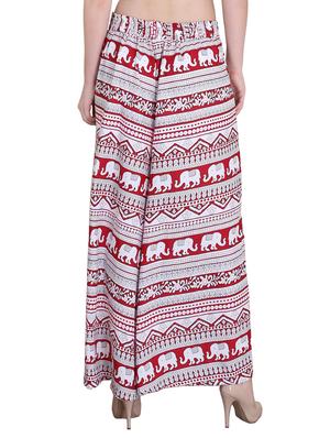 Set of 2 multi colored crepe palazzo - 14417555 - Standard Image - 3