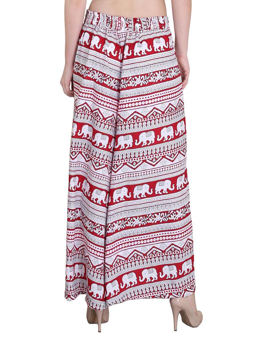 Set of 2 multi colored crepe palazzo - 14417555 - Zoom Image - 3