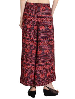 Set of 2 multi colored crepe palazzo - 14417556 - Standard Image - 3