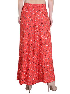 Set of 2 multi colored crepe palazzo - 14417563 - Standard Image - 3