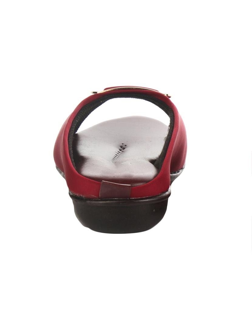 red faux leather slippers - 14417920 - Zoom Image - 3