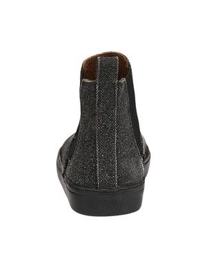 black Canvas slip on sneaker - 14418071 - Standard Image - 3