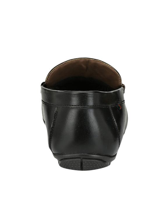 black leatherette slip on loafer - 14418078 - Zoom Image - 3