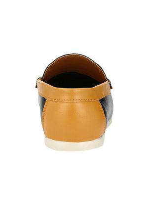 blue leatherette slip on loafer - 14418079 - Standard Image - 3