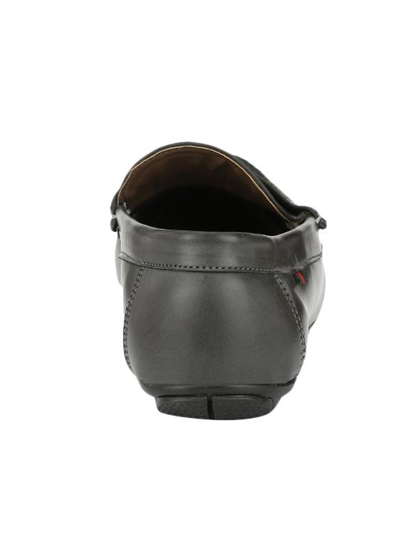 grey leatherette slip on loafer - 14418082 - Zoom Image - 3