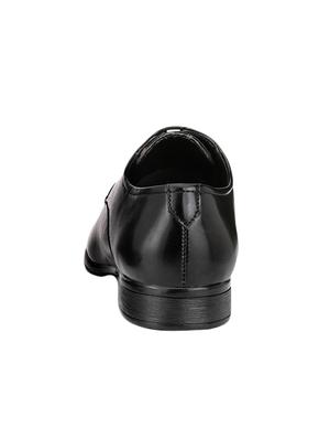 black leatherette lace-up derby - 14418091 - Standard Image - 3