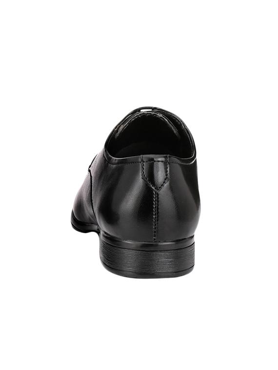 black leatherette lace-up derby - 14418091 - Zoom Image - 3