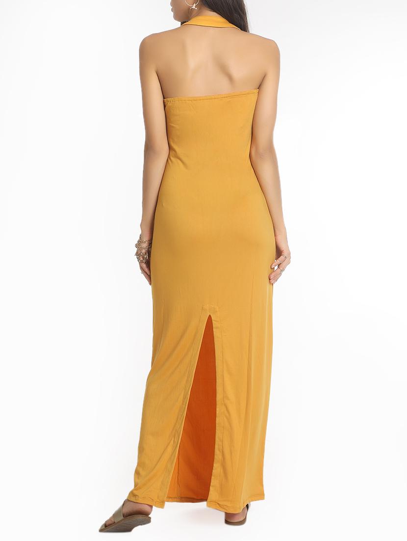 yellow gown dress - 14418200 - Zoom Image - 3