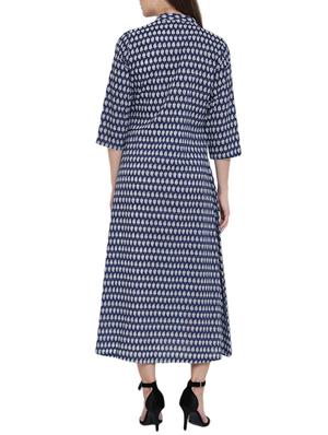 paisley a-line indigo dress - 14418221 - Standard Image - 3
