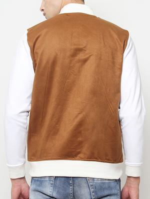 brown cotton bomber jacket - 14418412 - Standard Image - 3