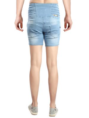 light blue denim shorts - 14419348 - Standard Image - 3