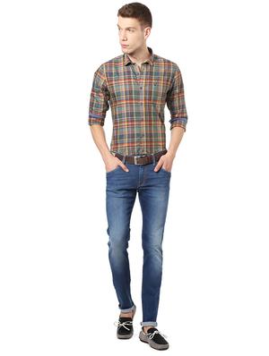 blue cotton plain jeans - 14419391 - Standard Image - 3