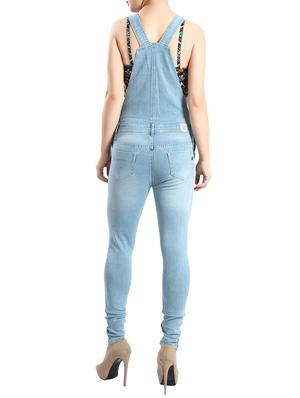 light blue denim dungree - 14419500 - Standard Image - 3