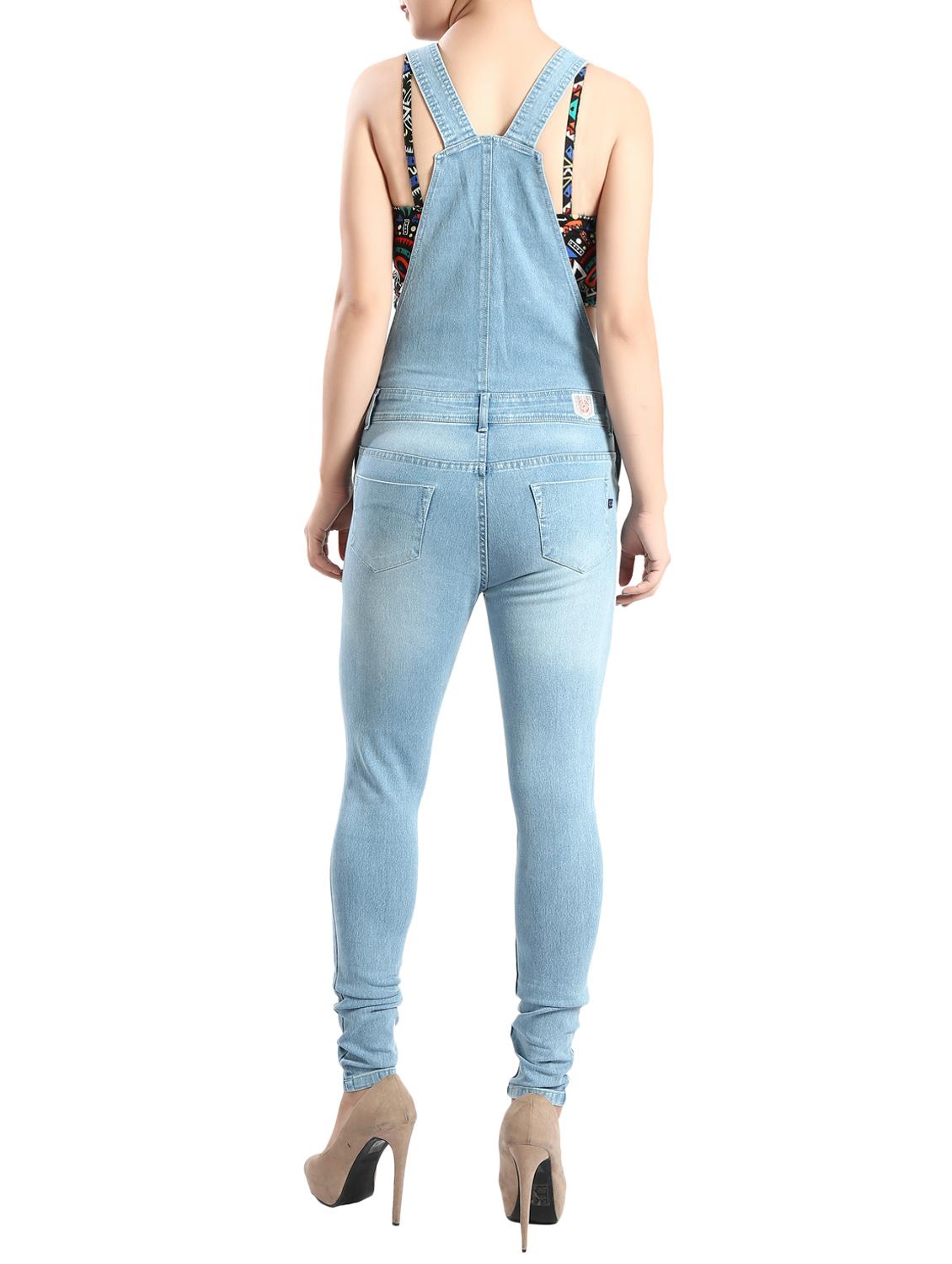 light blue denim dungree - 14419500 - Zoom Image - 3