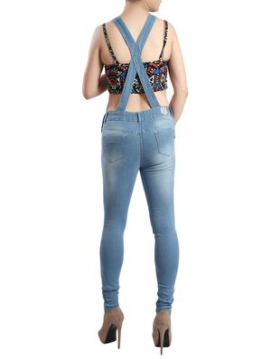 light blue denim dungree - 14419502 - Standard Image - 3
