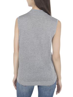 grey viscose casual pullover - 14419587 - Standard Image - 3