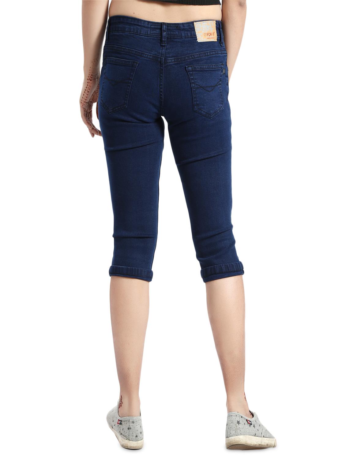 dark blue denim capri - 14419591 - Zoom Image - 3