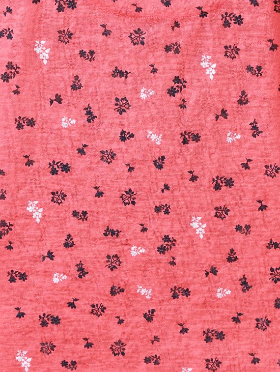 Pink printed straight top - 14419970 - Zoom Image - 3