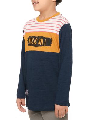 round neck graphic print t-shirt - 14420073 - Standard Image - 3