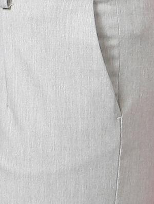 grey flat front trouser - 14420798 - Standard Image - 3