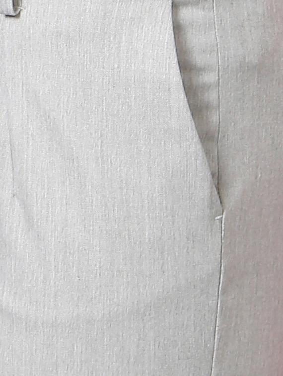 grey flat front trouser - 14420798 - Zoom Image - 3
