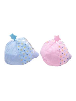 multi colored cotton cap (Set Of 2) - 14421469 - Standard Image - 3