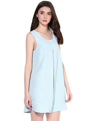 blue a-line mini dress - 14422059 - Standard Image - 3