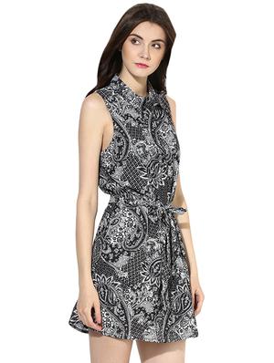 black printed shirt dress - 14422068 - Standard Image - 3