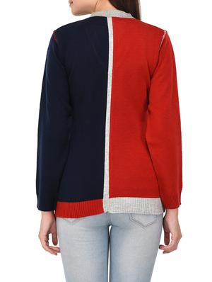 multicolored woollen cardigan - 14422121 - Standard Image - 3