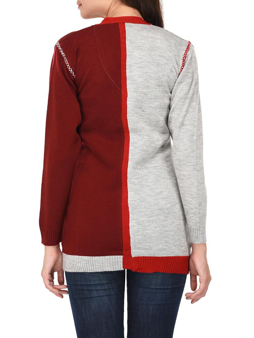 multicolored woollen cardigan - 14422147 - Zoom Image - 3