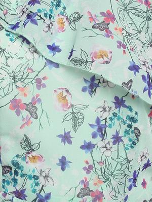 blue floral a-line dress - 14422302 - Standard Image - 3