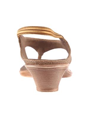 beige pu back strap sandals - 14422431 - Standard Image - 3