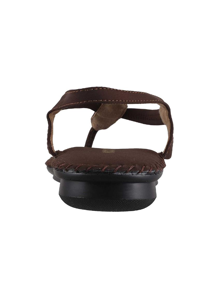 brown pu back strap sandals - 14422483 - Zoom Image - 3