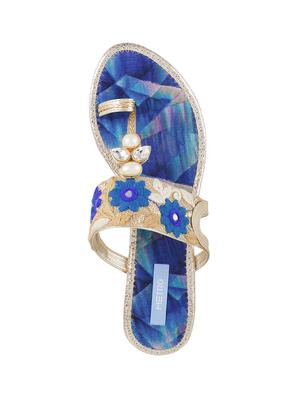 blue tpr one toe sandals - 14422764 - Standard Image - 3