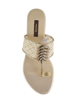 gold one toe sandal - 14422808 - Standard Image - 3