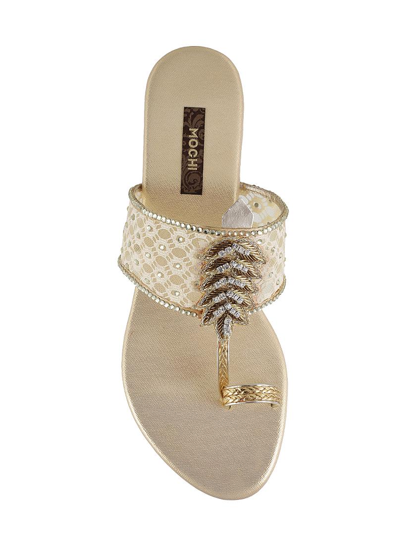 gold one toe sandal - 14422808 - Zoom Image - 3