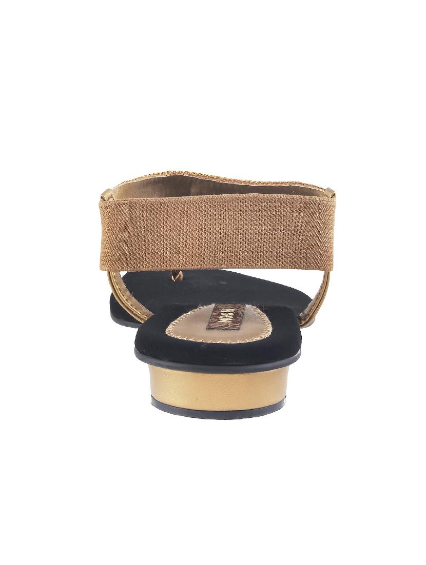 gold back strap sandal - 14422812 - Zoom Image - 3