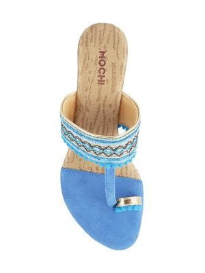 blue one toe wedge - 14422872 - Standard Image - 3