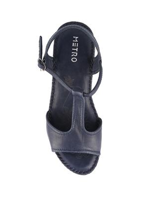 navy ankle strap wedge - 14422943 - Standard Image - 3