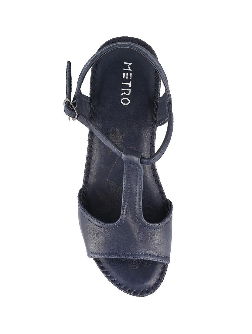 navy ankle strap wedge - 14422943 - Zoom Image - 3