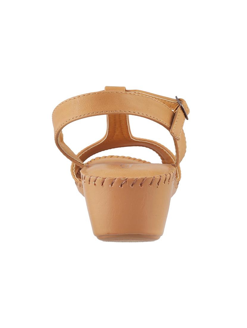 tan ankle strap wedge - 14422945 - Zoom Image - 3