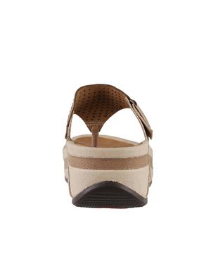 brown open thong wedge - 14422962 - Standard Image - 3