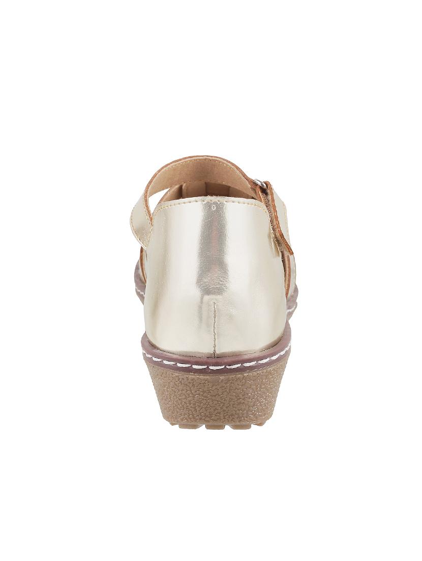 gold ankle strap sandal - 14422991 - Zoom Image - 3